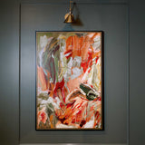 Garden City Abstract Art Green / Orange / Pink - Orange / Green by Uttermost - View 3