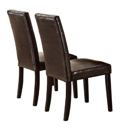 Faux Marble Table Top Upholstered chairs 7pc Dining set Dining Table and 6x Side Chairs Tufted Back Chair - sold by Home Elegance USA