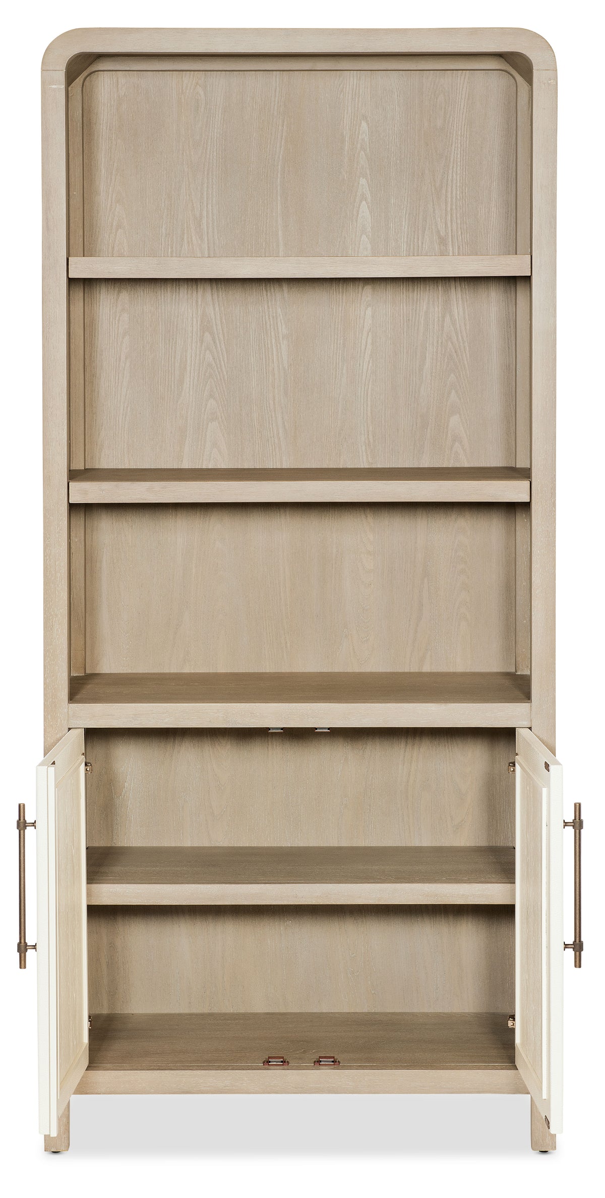 Wood Bookcase - Light Brown / White by Hooker Furniture - View 8