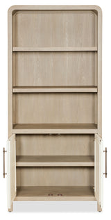 Wood Bookcase - Light Brown / White by Hooker Furniture - View 8