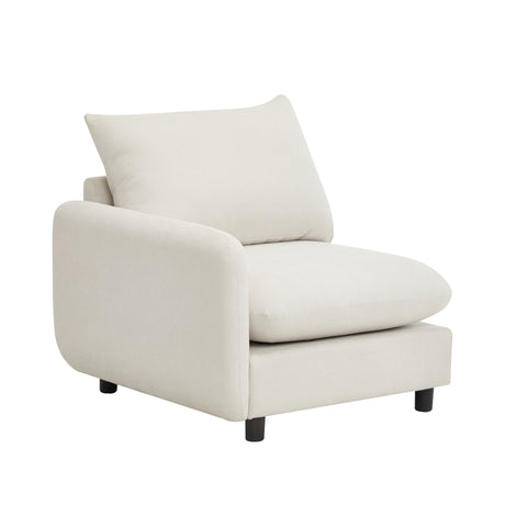 99 in. 4-Piece L Shaped Modular Free Combination Sectional Sofa Couch with Ottoman - sold by Home Elegance USA
