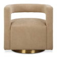 Grounded Modern Swivel Chair - Light Brown by Uttermost - View 1