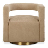 Grounded Modern Swivel Chair - Light Brown by Uttermost - View 1