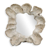 Ariadne Round Mirror Woodtone - Beige by Uttermost - View 1