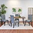 Ashford 5-Piece Dining Set, Hairpin Dining Table with 4 Chairs, 4 Color Options - sold by Home Elegance USA