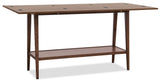 Cashiers Flip-Top Console Table Chestnut - Dark Brown by Hooker Furniture - View 2
