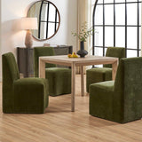 Noval Square Dining Game Table White / Woodtone - Light Brown by Uttermost - View 2