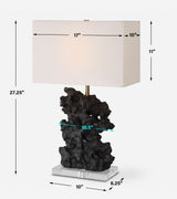 Basalt Black Stone Table Lamp by Uttermost - View 10