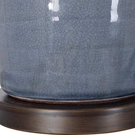 Vicente Slate Table Lamp - Blue / White by Uttermost - View 7