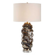 Cuoco Table Lamp Mottled Brown - Dark Brown by Uttermost - View 1