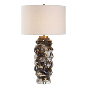 Cuoco Table Lamp Mottled Brown - Dark Brown by Uttermost - View 1