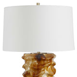 Bassa Glazed Table Lamp Brown / Cream - Light Brown / White by Uttermost - View 5