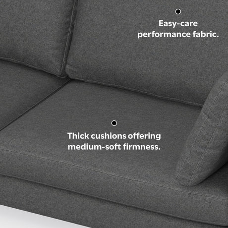 Ava Mid Century Corner Sectional Sofa - sold by Home Elegance USA