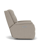 Arlo Transitional Fabric Power Recliner With Power Headrest | Flexsteel