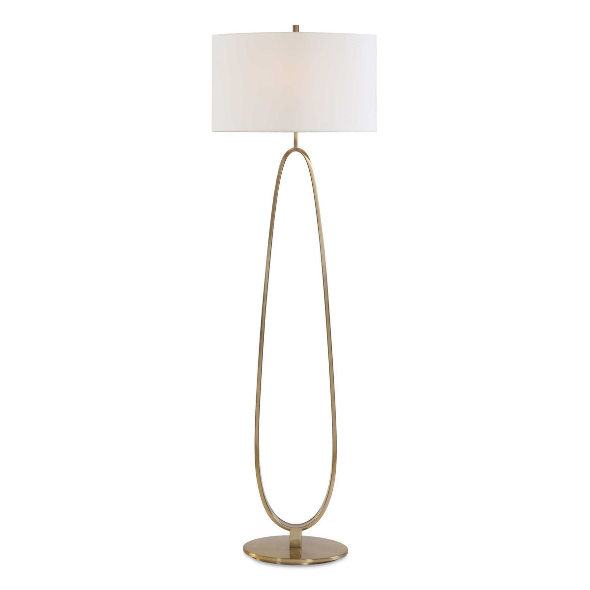 Tordin Geometric Floor Lamp - Gold by Uttermost - View 1
