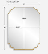 Lennyn Gold Vanity Mirror by Uttermost - View 9