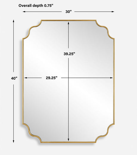 Lennyn Gold Vanity Mirror by Uttermost - View 9