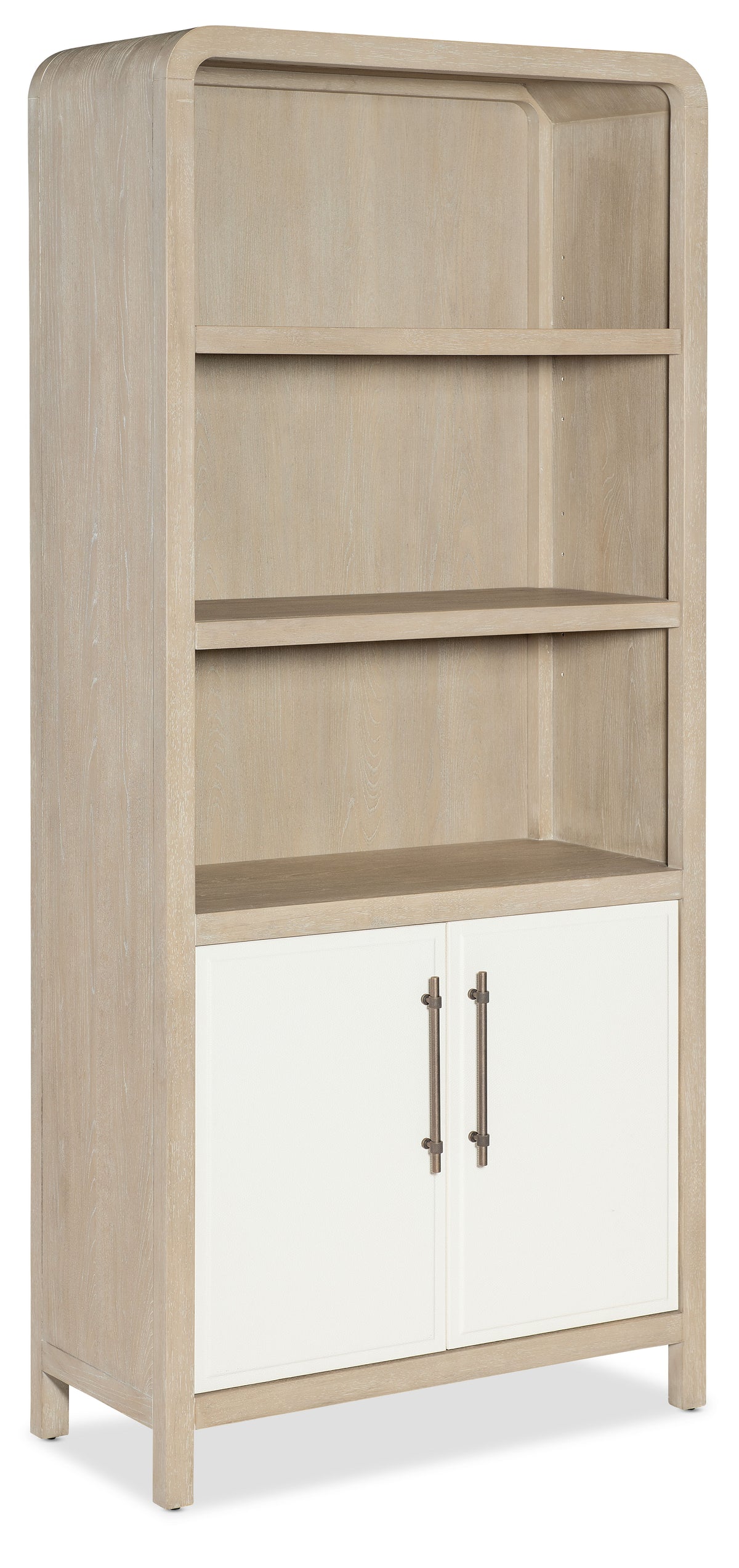 Wood Bookcase - Light Brown / White by Hooker Furniture - View 1