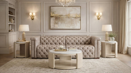 Savion 2 Over 2 Sofa With Power Recline & Power Headrest Giovanni Taupe - Beige by Hooker Furniture - View 2