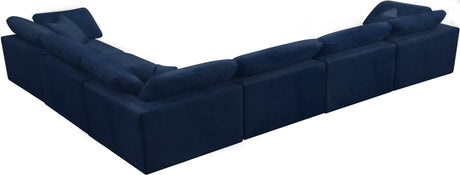 Cozy - Modular Sectional Cloud - Navy - Fabric - 634Navy - Sec6A - Home Elegance USA - 5