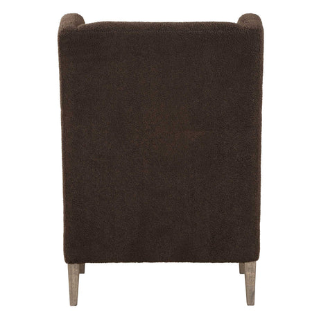 Serpentine Brown Fabric Accent Chair - Dark Brown by Uttermost - View 7