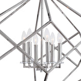 Euclid 6 Light Cube Pendant Nickel - Silver by Uttermost - View 3