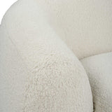 Capra Art Deco White Swivel Chair by Uttermost - View 8