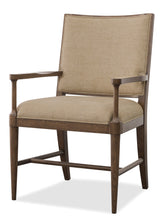 Cashiers Arm Fabric Chair Chestnut / Willarae Cashew - Dark Brown / Beige by Hooker Furniture - View 2