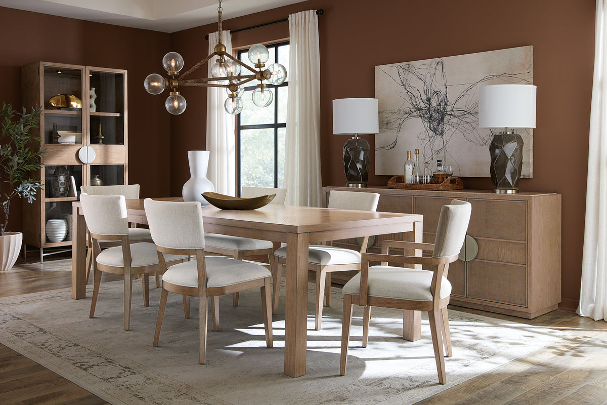 Sonnet Rectangular Dining Table With One 18" Leaf - Dark Gray / Light Brown by Hooker Furniture - View 2