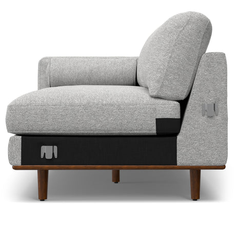 Morrison - Right Sectional Sofa - Mist Grey - sold by Home Elegance USA