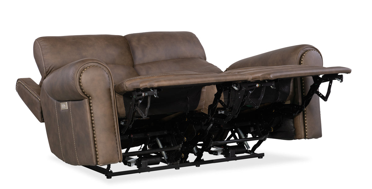 Duncan Power Loveseat With Power Headrest & Lumbar - Dark Brown by Hooker Furniture - View 4