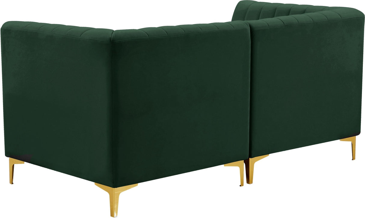 Alina - Modular Sectional - Green - Fabric - 604Green - S67 - Home Elegance USA - 4