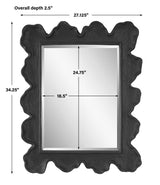 Sea Coral Mirror - Black by Uttermost - View 7