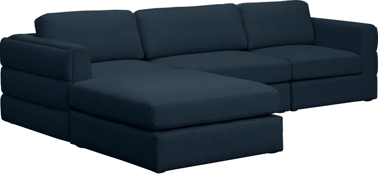 Beckham - Modular Sectional 4 Piece - Navy | Home Elegance USA