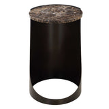 Welling Modern Metal Side Table - Black / Dark Brown by Uttermost - View 4