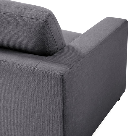 Cassandra Modular 6-Piece Sectional in Charcoal Grey with Solid Wood Legs - sold by Home Elegance USA