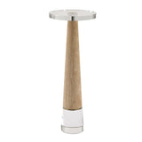 Niari Travertine Drink Table - Light Brown by Uttermost - View 1