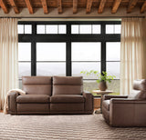 Simone ZG 2 over 2 Power Sofa With Power Headrest and BT speaker - Dark Brown by Hooker Furniture - View 9