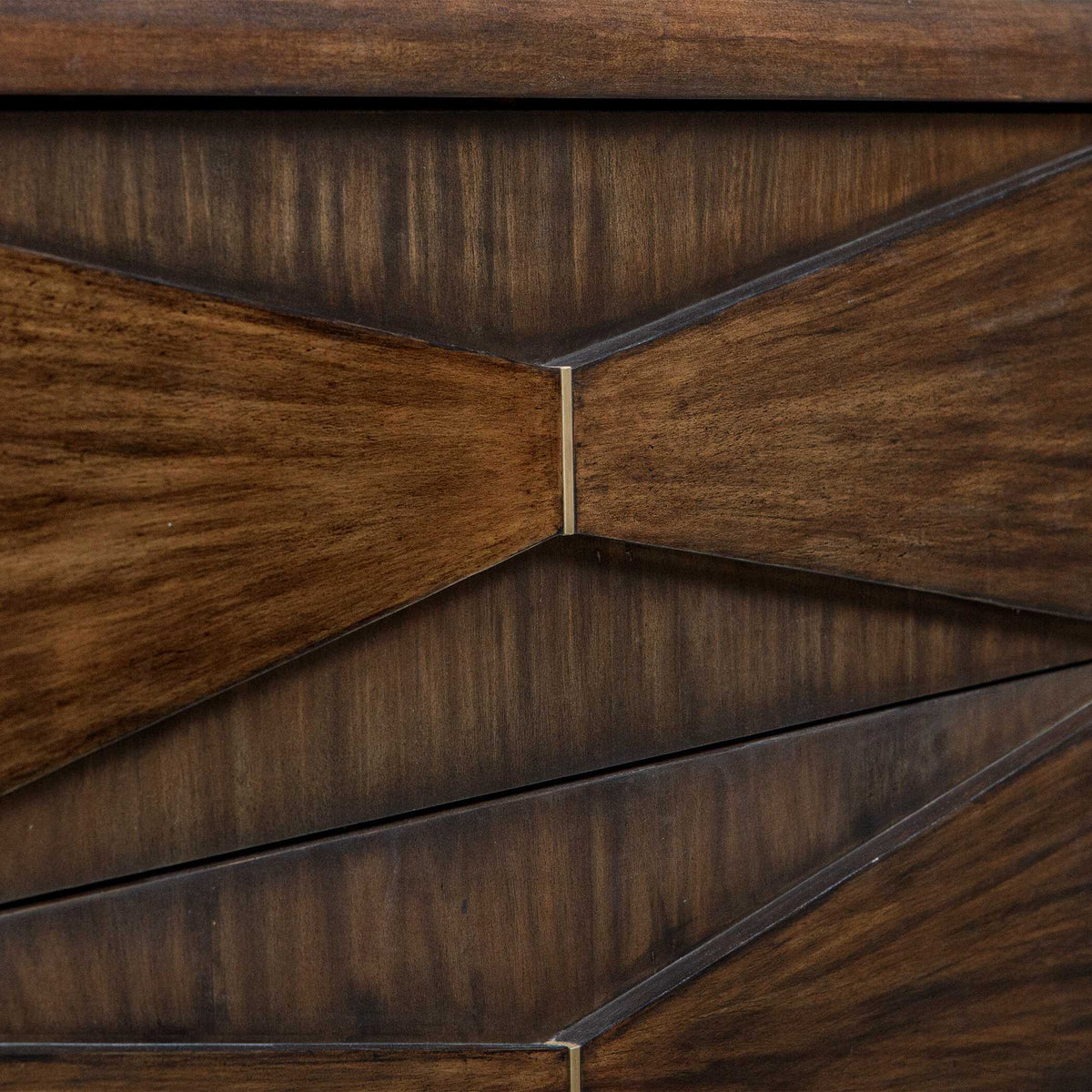 Bowtie 3 Drawer Mid-Century Chest - Dark Brown by Uttermost - View 6