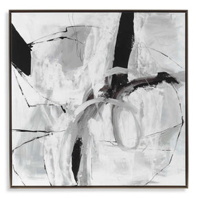 Looping Eternity Framed Abstract Art - Gray by Uttermost - View 1