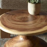 Lynx Hourglass Accent Table - Dark Brown by Uttermost - View 5