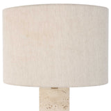 Gravitas Elegant Brass & Stone Lamp - White by Uttermost - View 5