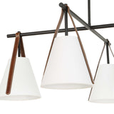 Reins Accent Straps 4 Light Chandelier - Black by Uttermost - View 7