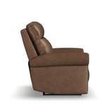 Alexander Power Recliner With Power Headrest & Lumbar - Khaki Brown | Flexsteel