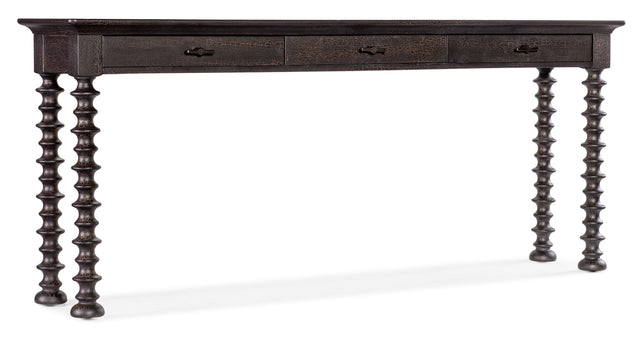 Big Sky Turned Leg Sofa Table - Black by Hooker Furniture - View 1