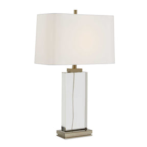 Genevieve Crystal Table Lamp Brass / Gold - Silver by Uttermost - View 1