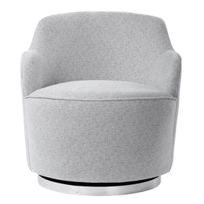 Hobart Casual Swivel Chair - Light Gray by Uttermost - View 1