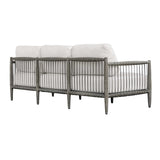 Borneo Outdoor Sofa Brown / Oyster White - White / Dark Brown by Uttermost - View 11