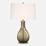 Shyla Dark Glass Table Lamp - White / Bronze by Uttermost - View 8