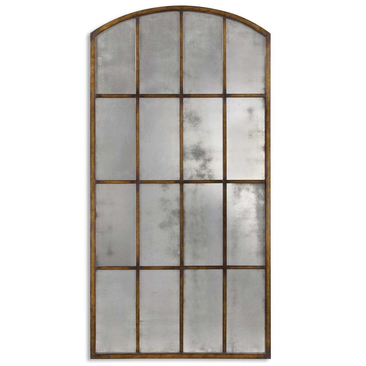 Amiel Antique Large Arch Mirror - Dark Brown by Uttermost - View 1